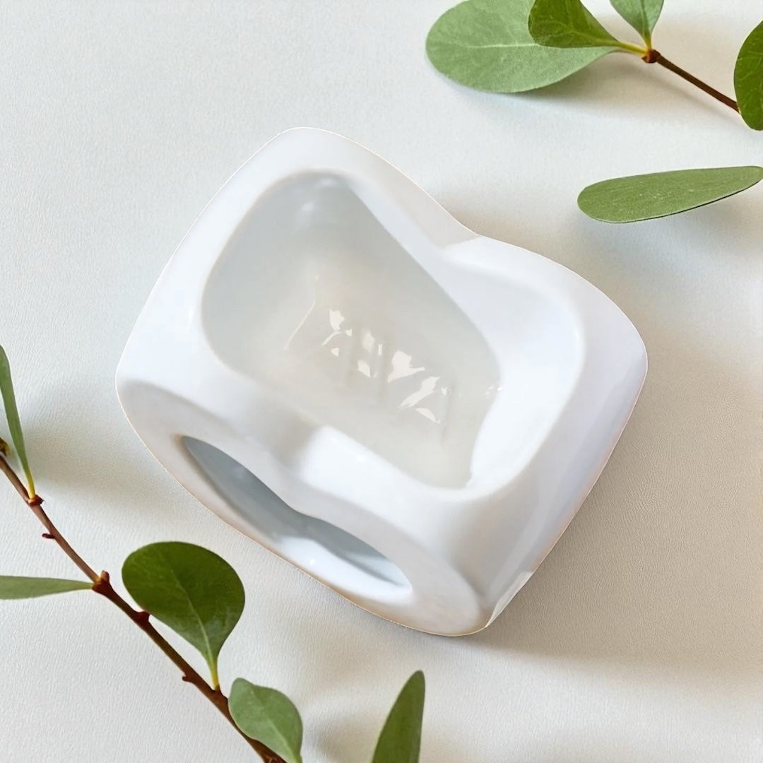 Heart Wax Burner - Pearlised White