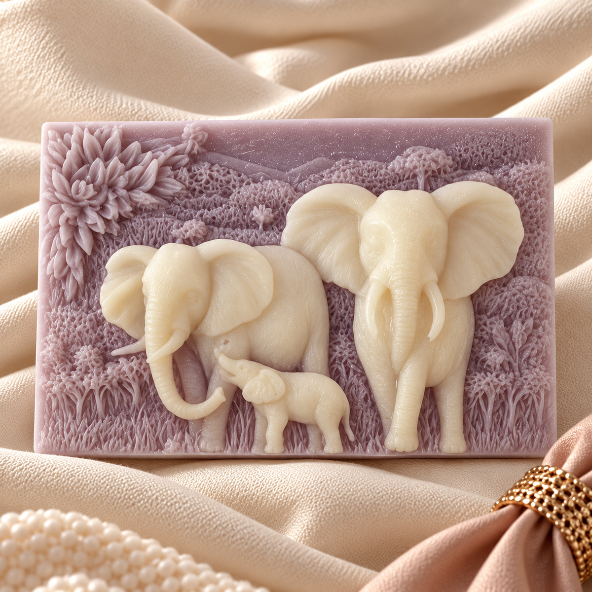 Elephant Embrace Wax Melt Block