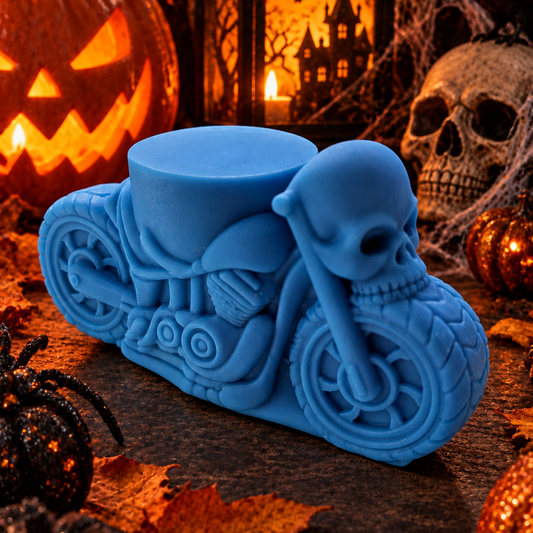 HALLOWEEN: Skull Motorcycle Wax Melt