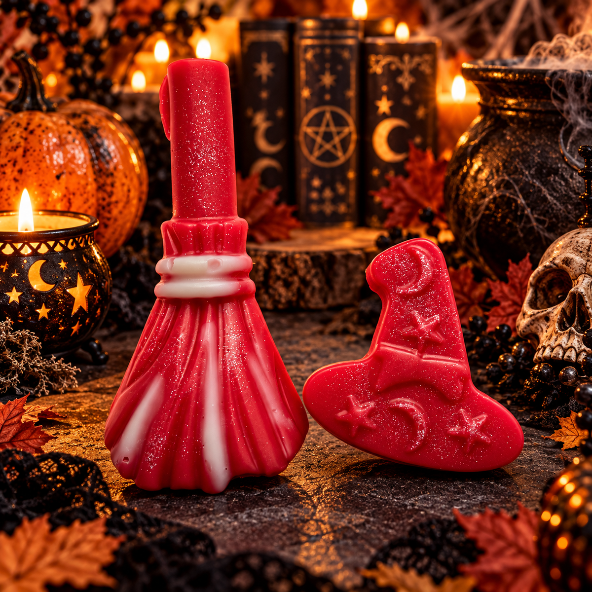 HALLOWEEN: Witches Hat & Broomstick Wax Melt