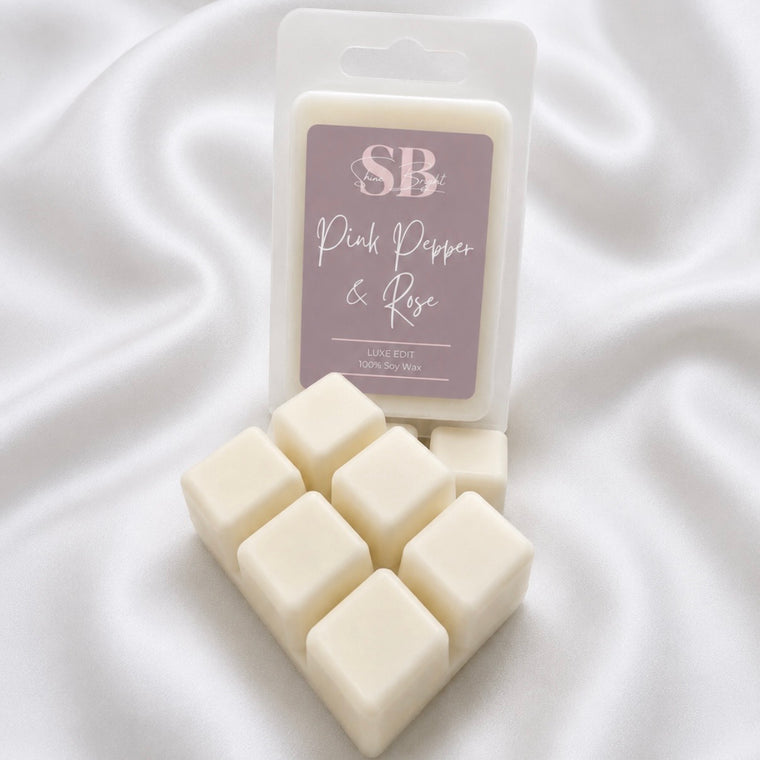 Pink Pepper & Rose Wax Melt Snap Bar (80g)