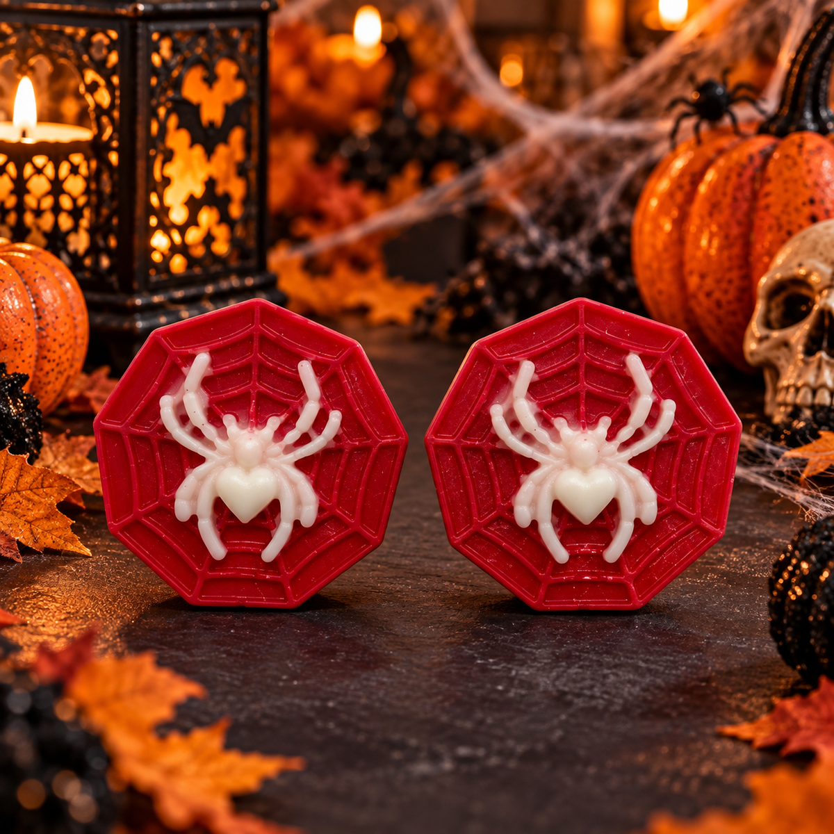 HALLOWEEN: Spider in Web Wax Melt (Pack of 2)