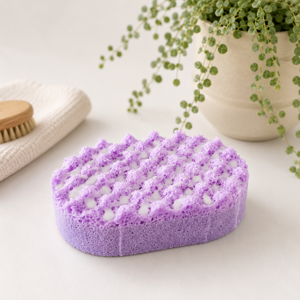 Soap Infused Exfoliating Sponge (With Clamshell)
