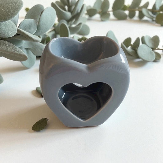 Heart Wax Burner - Grey