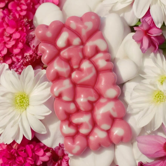 Summer: Large Wax Melt Heart Bubble Bar