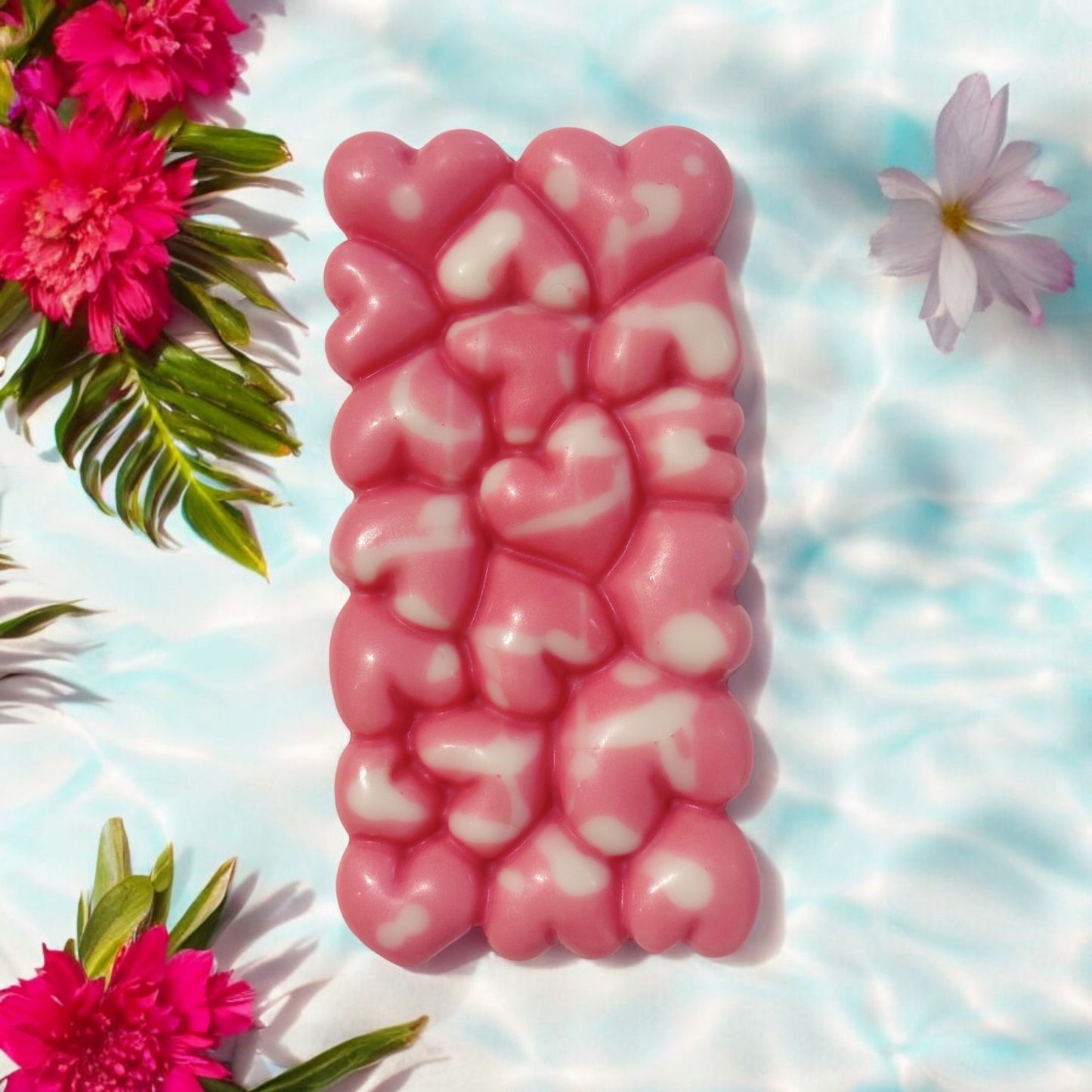 Summer: Large Wax Melt Heart Bubble Bar