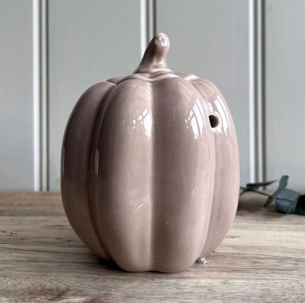 Ceramic Pumpkin Wax Melt Burner with Lid