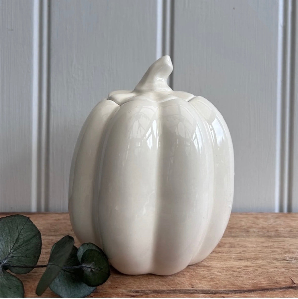Ceramic Pumpkin Wax Melt Burner with Lid