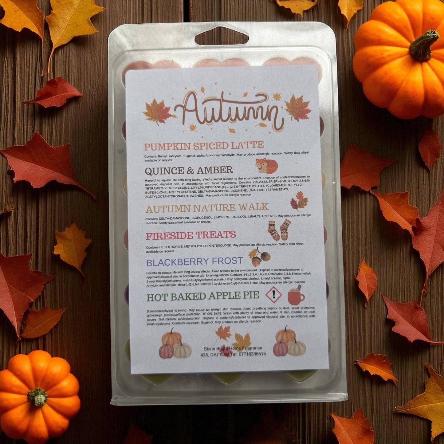 Autumn Wax Melt Collection